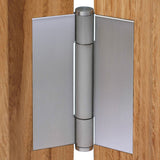 7730 Concealed Bearing Hinge with Coverplate - Stainless Steel - Satin Polished 102 x 76 x 3mm