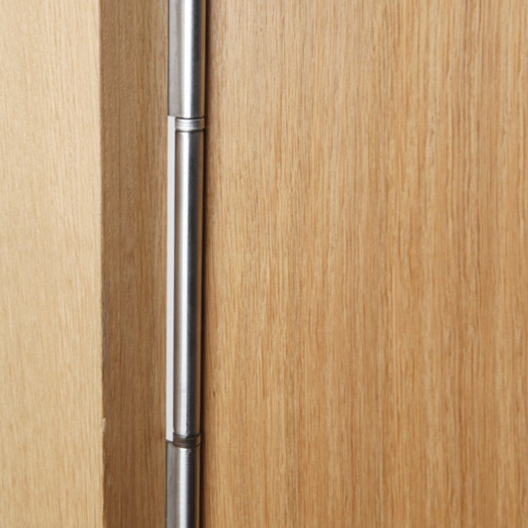 56135AL Interleaf Piano Hinge - Reduced Ligature - Stainless Steel - Satin Polished - Staggered Holes 2134 x 90.5 x 2.5 x 7mm Pin